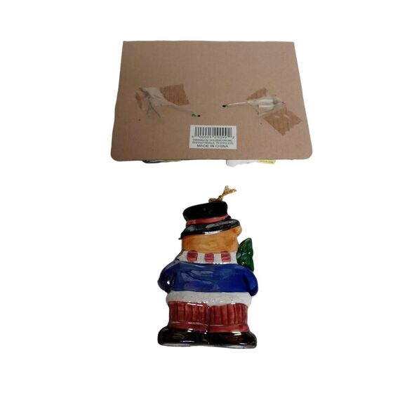 🎄 Vintage Ornament Trio | Santa Church Bear 🧸3–4" Tall Holiday Splendor ✨ - Picture 12 of 14